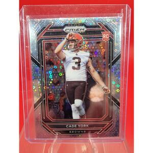 2022 Prizm Football Red Wave Cade York RC 104/149 #400 Cleveland Browns